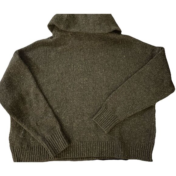 New Lauren Ralph Lauren Aran-Knit Wool Roll Neck Jumper Sweater Medium - Picture 8 of 8